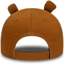 cappellino-curvo-marrone-regolabile-per-bambino-9forty-script-animal-di-new-era