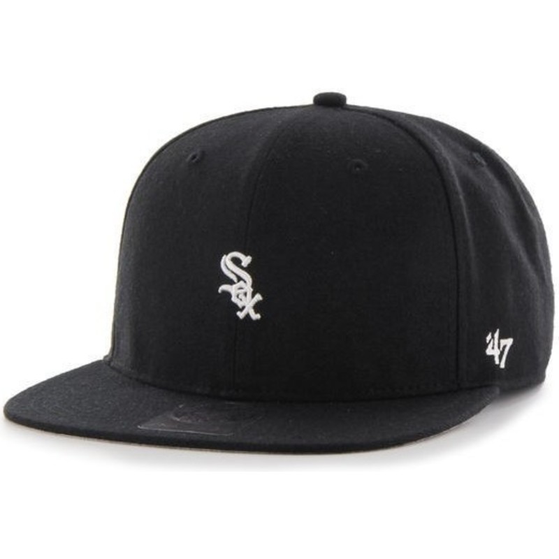 47-brand-flat-brim-chicago-white-sox-mlb-centerfield-snapback-cap-schwarz-