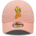 cappellino-curvo-rosa-regolabile-per-bambino-9forty-di-titti-looney-tunes-di-new-era
