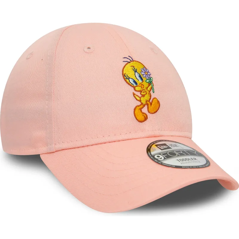 cappellino-curvo-rosa-regolabile-per-bambino-9forty-di-titti-looney-tunes-di-new-era