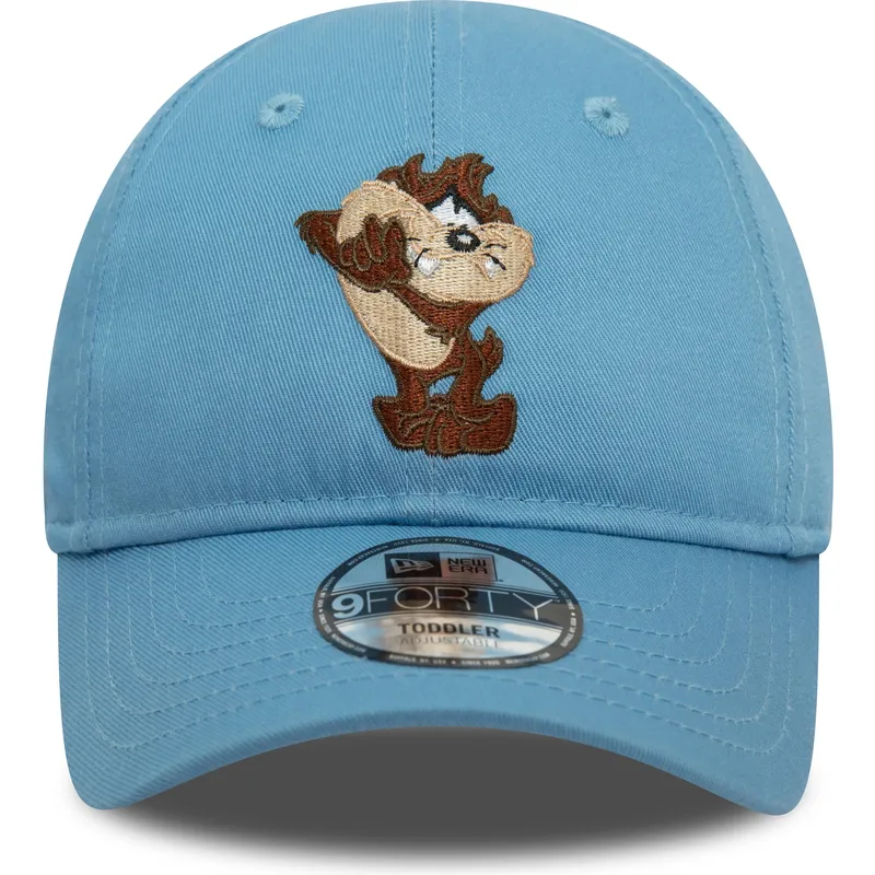 9forty-kinder-verstellbare-blaue-curved-kappe-tasmanischer-teufel-looney-tunes-von-new-era