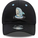 mutzen-gebogen-marineblau-verstellbares-band-fur-kinder-9forty-character-der-tiburon-von-new-era