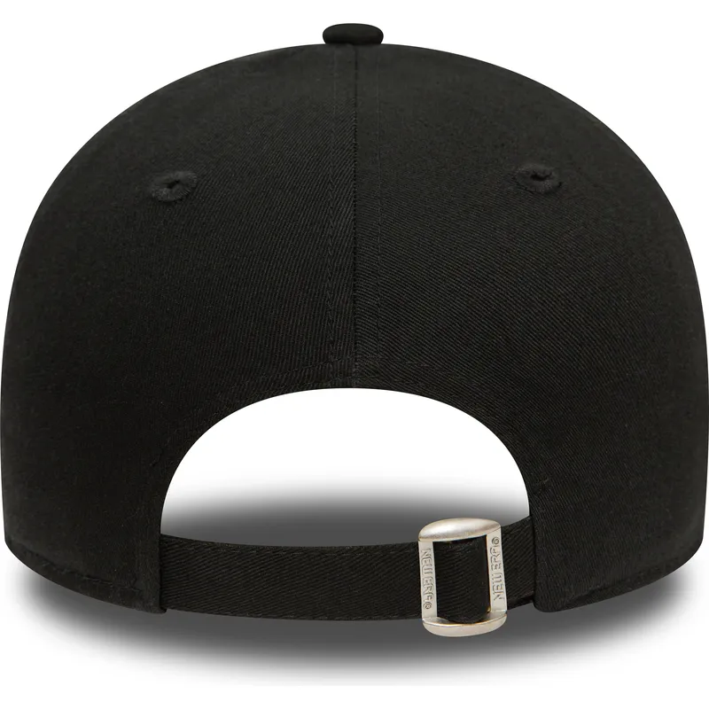 schwarze-verstellbare-kappe-mit-gebogenem-schirm-und-blauem-logo-9forty-league-essential-der-new-york-yankees-mlb-von-new-era