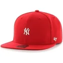 cappello-piatto-rosso-snapback-dei-new-york-yankees-mlb-centerfield-di-47-brand