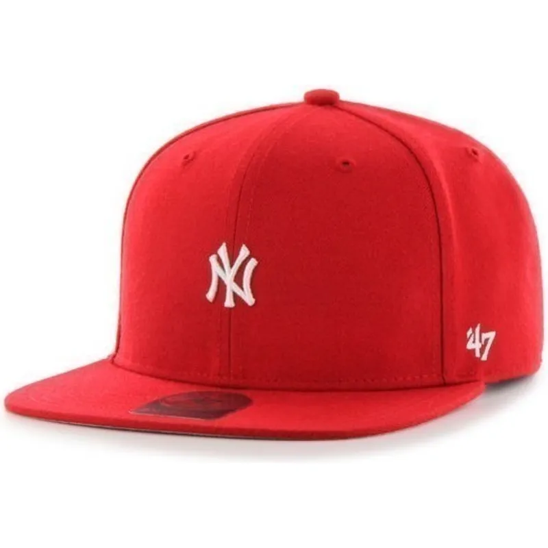 mutzen-flach-rot-snapback-der-new-york-yankees-mlb-von-47-brand mutzen-flach-rot-snapback-der-new-york-yankees-mlb-von-47-brand