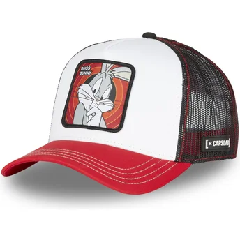 Gorra Trucker Weiß, Schwarz und Rot Bugs Bunny BUG1 CT Looney Tunes von Capslab