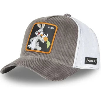 Capslab Bugs Bunny BUG6 Looney Tunes Brown and White Trucker Hat