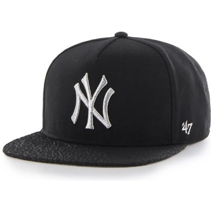 cappelli-piatta-nero-snapback-grande-dei-new-york-yankees-mlb-di-47-brand