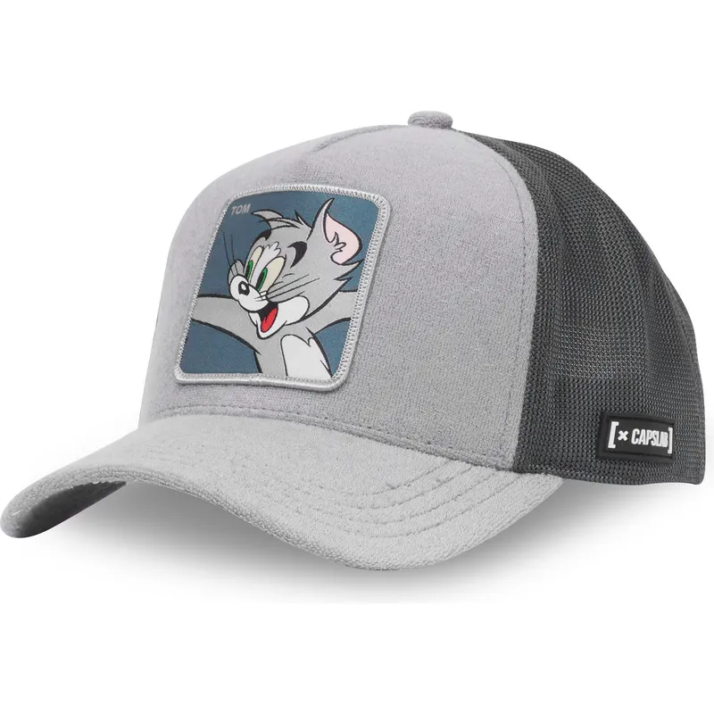 graue-trucker-kappe-tom-gat-looney-tunes-von-capslab