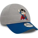 cappellino-curvo-grigio-e-blu-regolabile-per-bambino-di-superman-dc-comics-hero-di-new-era