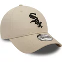 casquette-courbee-beige-ajustable-9forty-league-essential-chicago-white-sox-mlb-new-era