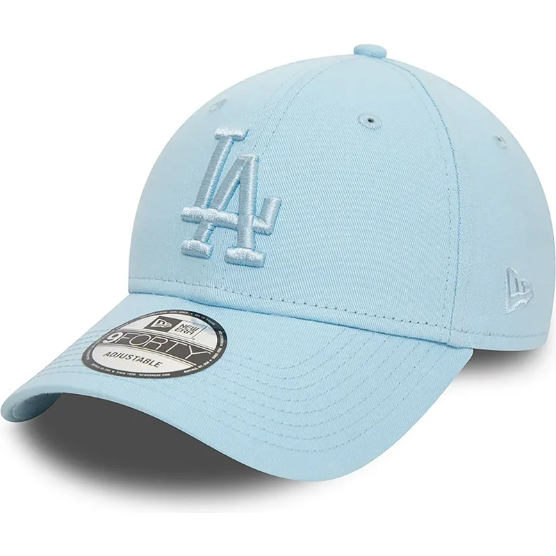 cappelli-curva-blu-cinghia-regolabile-claro-claro-9forty-league-essential-dei-los-angeles-dodgers-mlb-di-new-era