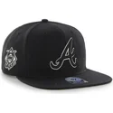 cappelli-piatta-nero-snapback-dei-atlanta-braves-mlb-di-47-brand