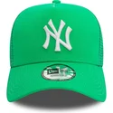 cappelli-curva-verde-snapback-a-frame-league-essential-dei-new-york-yankees-mlb-di-new-era