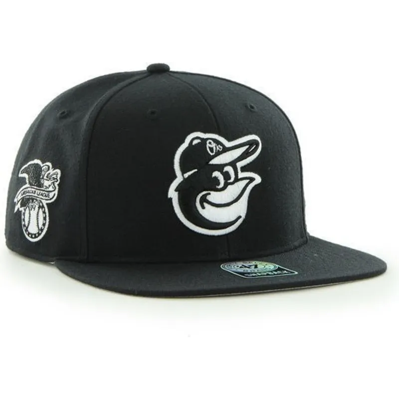 mutzen-flach-schwarz-snapback-de-mascota-der-baltimore-orioles-mlb-von-47-brand
