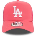 cappelli-curva-rosa-snapback-a-frame-league-essential-dei-los-angeles-dodgers-mlb-di-new-era
