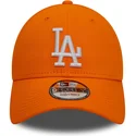 cappelli-curva-arancia-cinghia-regolabile-9forty-league-essential-dei-los-angeles-dodgers-mlb-di-new-era