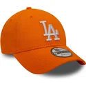 mutzen-gebogen-orange-verstellbares-band-9forty-league-essential-der-los-angeles-dodgers-mlb-von-new-era
