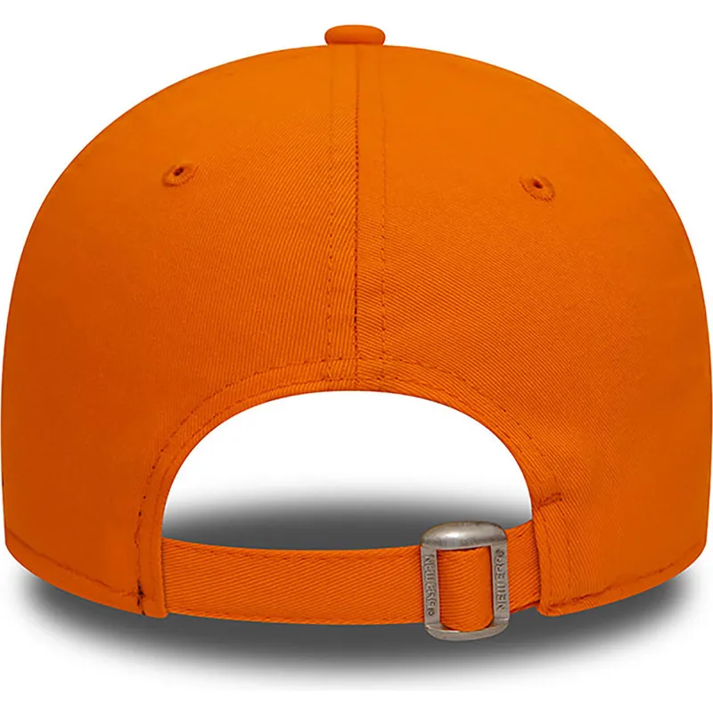 mutzen-gebogen-orange-verstellbares-band-9forty-league-essential-der-los-angeles-dodgers-mlb-von-new-era