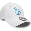 mutzen-gebogen-weiss-verstellbares-band-9forty-team-outline-der-los-angeles-dodgers-mlb-von-new-era