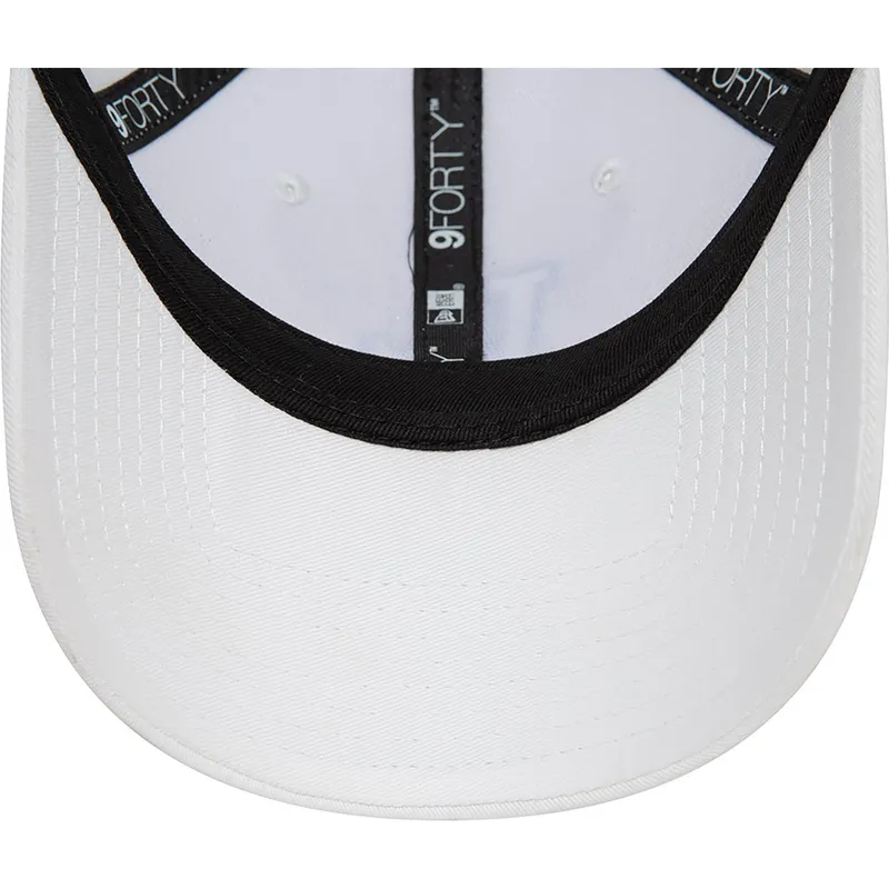 cappelli-curva-bianco-cinghia-regolabile-9forty-team-outline-dei-los-angeles-dodgers-mlb-di-new-era