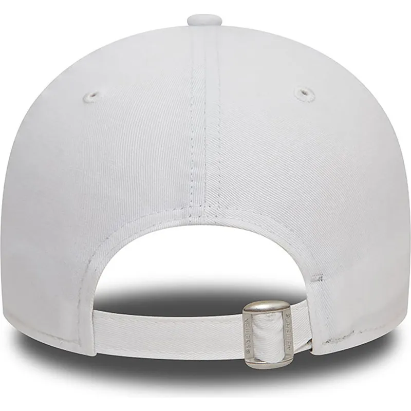 cappelli-curva-bianco-cinghia-regolabile-9forty-team-outline-dei-los-angeles-dodgers-mlb-di-new-era