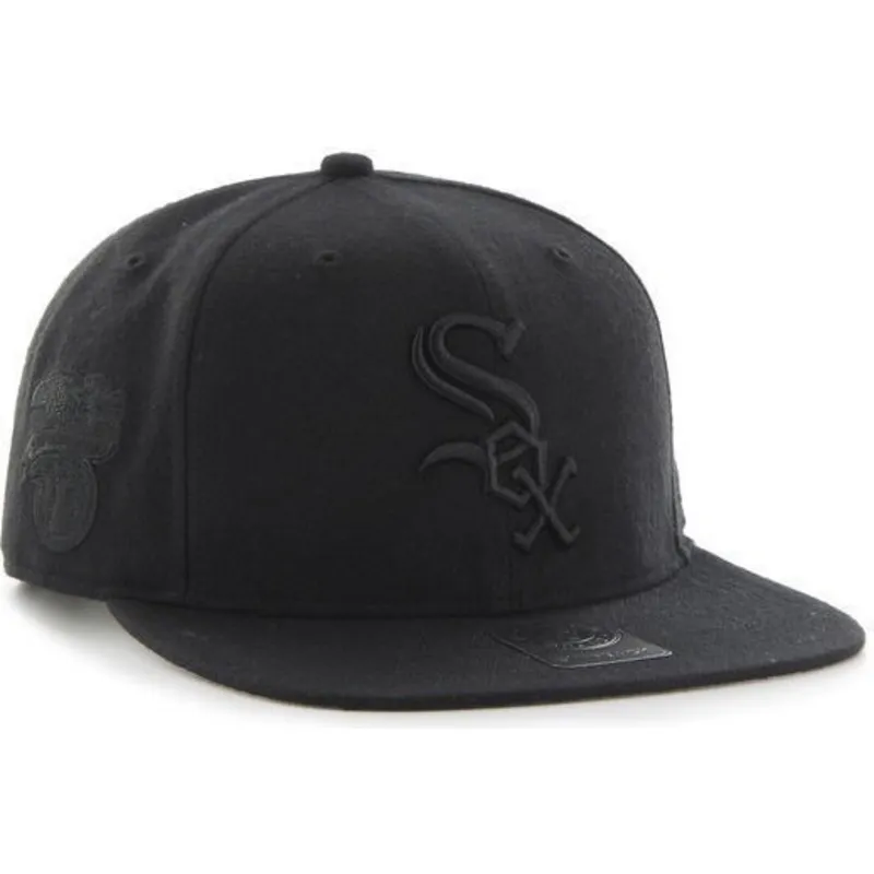 cappelli-piatta-nero-snapback-dei-chicago-white-sox-mlb-di-47-brand