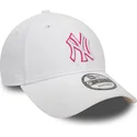 cappellino-bianco-regolabile-con-visiera-curva-e-logo-rosa-9forty-team-outline-dei-new-york-yankees-mlb-di-new-era