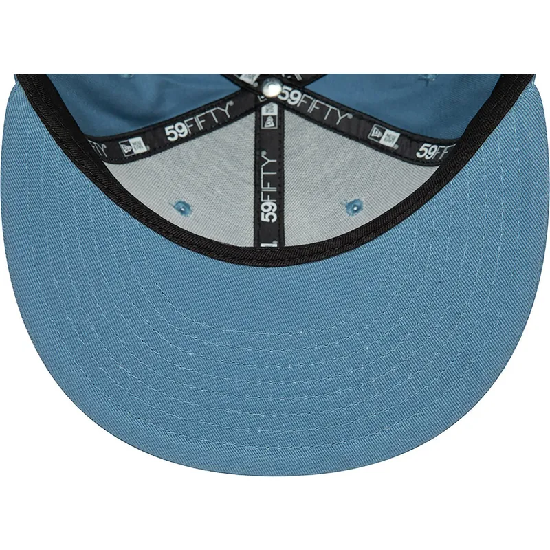 cappellino-piatto-blu-chiuso-con-logo-blu-59fifty-league-essential-dei-new-york-yankees-mlb-di-new-era
