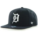cappello-piatto-nero-snapback-detroit-tigers-mlb-sure-shot-di-47-brand