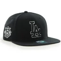 cappello-piatto-nero-snapback-los-angeles-dodgers-mlb-sure-shot-di-47-brand