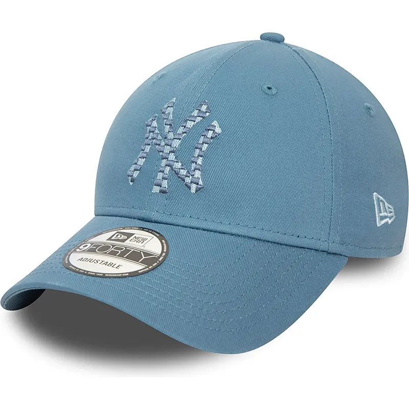 cappelli-curva-blu-cinghia-regolabile-9forty-seasonal-infill-dei-new-york-yankees-mlb-di-new-era