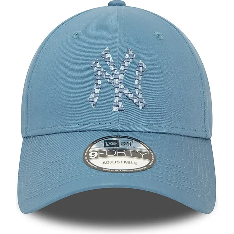 cappelli-curva-blu-cinghia-regolabile-9forty-seasonal-infill-dei-new-york-yankees-mlb-di-new-era