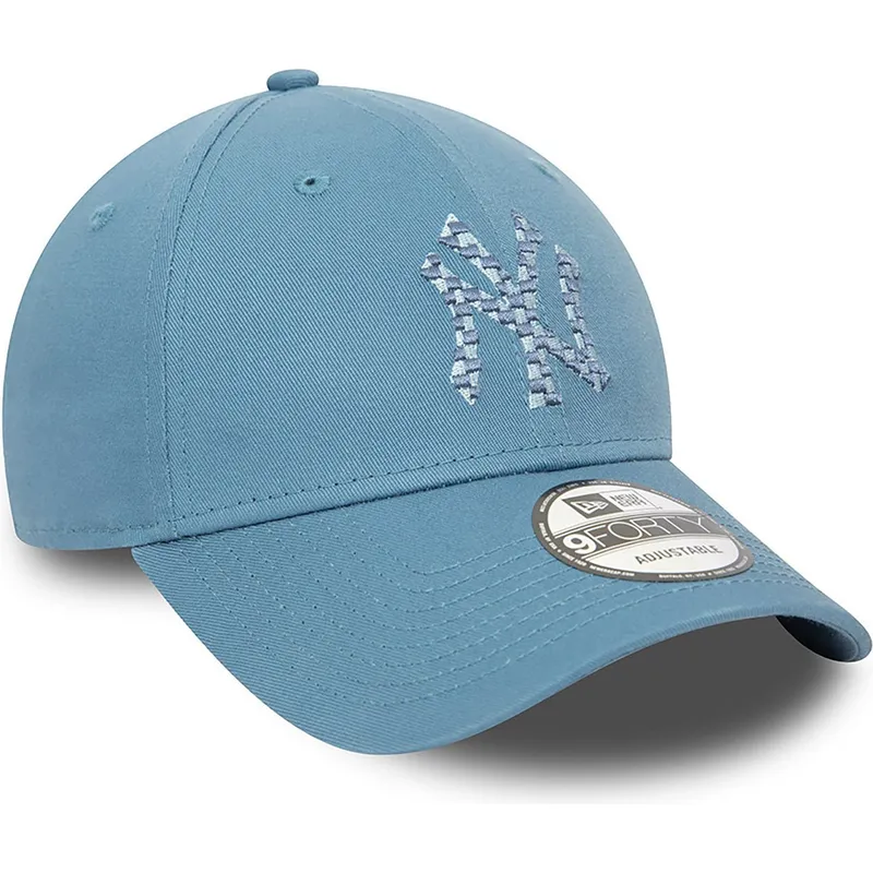 cappelli-curva-blu-cinghia-regolabile-9forty-seasonal-infill-dei-new-york-yankees-mlb-di-new-era
