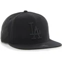 casquette-plate-noire-snapback-avec-logo-noire-los-angeles-dodgers-mlb-sure-shot-47-brand