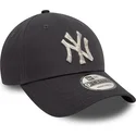 cappellino-grigio-regolabile-9forty-animal-infill-new-york-yankees-mlb-di-new-era