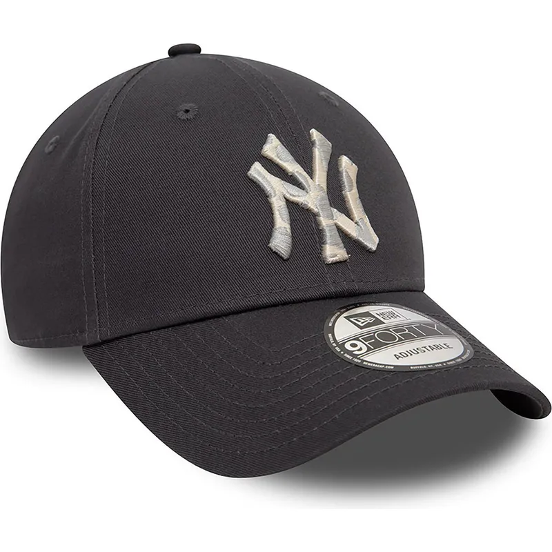 cappellino-grigio-regolabile-9forty-animal-infill-new-york-yankees-mlb-di-new-era