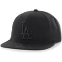 casquette-plate-noire-snapback-avec-logo-noire-los-angeles-dodgers-mlb-sure-shot-47-brand