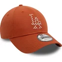 braune-verstellbare-curved-cap-9forty-seasonal-infill-der-los-angeles-dodgers-mlb-von-new-era