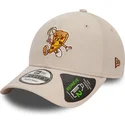 cappellino-curvo-beige-regolabile-9forty-repreve-basketball-pizza-di-new-era