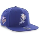 cappello-snapback-piatto-blu-con-logo-mascotte-dei-new-york-mets-mlb-sure-shot-di-47-brand