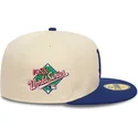 cappello-piatto-beige-e-blu-chiuso-59fifty-team-colour-dei-los-angeles-dodgers-mlb-di-new-era