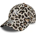 casquette-courbee-leopard-ajustable-pour-femme-9forty-jacquard-new-york-yankees-mlb-new-era