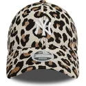 cappellino-curvo-leopardo-regolabile-da-donna-9forty-jacquard-dei-new-york-yankees-mlb-di-new-era