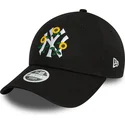 cappelli-curva-nero-cinghia-regolabile-9forty-floral-dei-new-york-yankees-mlb-di-new-era