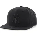 cappellino-piatto-nero-snapback-con-logo-nero-dei-new-york-yankees-mlb-sure-shot-di-47-brand