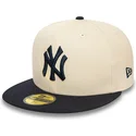 cappelli-piatta-beige-regolato-59fifty-team-colour-dei-new-york-yankees-mlb-di-new-era