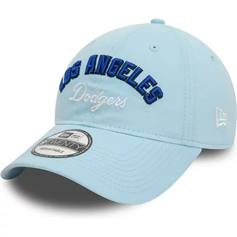 New Era Curved Brim 9TWENTY Wordmark Los Angeles Dodgers MLB Blue Adjustable Cap
