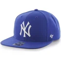 cappello-piatto-blu-snapback-dei-new-york-yankees-mlb-sure-shot-di-47-brand