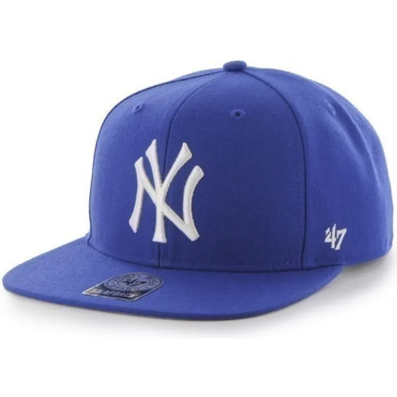 cappello-piatto-blu-snapback-dei-new-york-yankees-mlb-sure-shot-di-47-brand